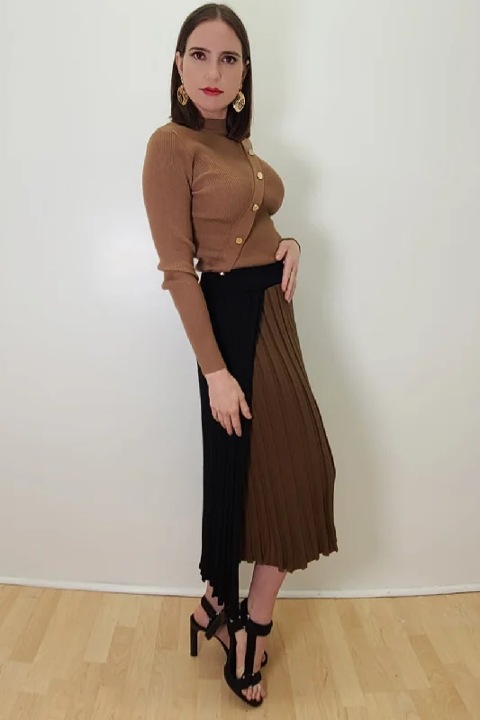 F1029 SKIRT (GRAY, KHAKI) velvet skirt glossy