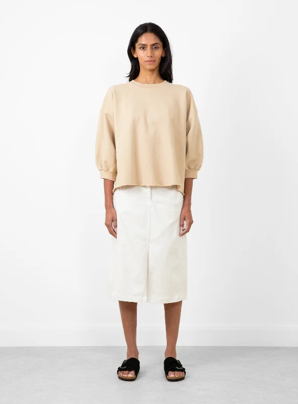 Fond Sweatshirt Beige Hoodie with Strings Custom Fit Adjustable