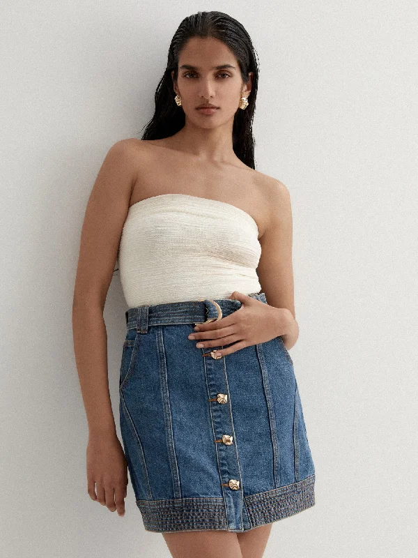 FRANCESCA MINI SKIRT cashmere skirt fine