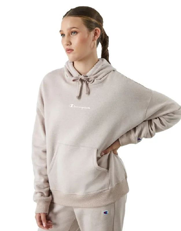 Champion W Powerblend Hoody Hoodie with Hem Elastic Stretchable Comfortable