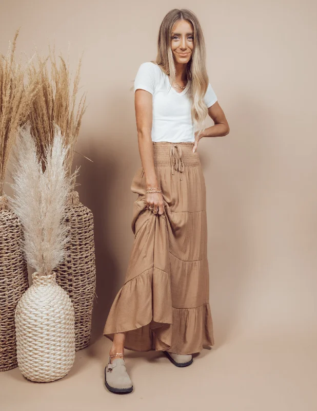 Giavanna Tiered Skirt leather skirt refined