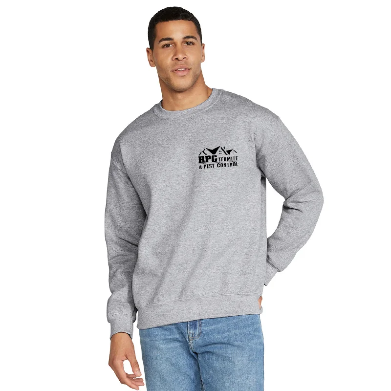 Gildan Adult Dryblend Crewneck Sweatshirt, Printed Hoodie with Earth Tones Natural Calm