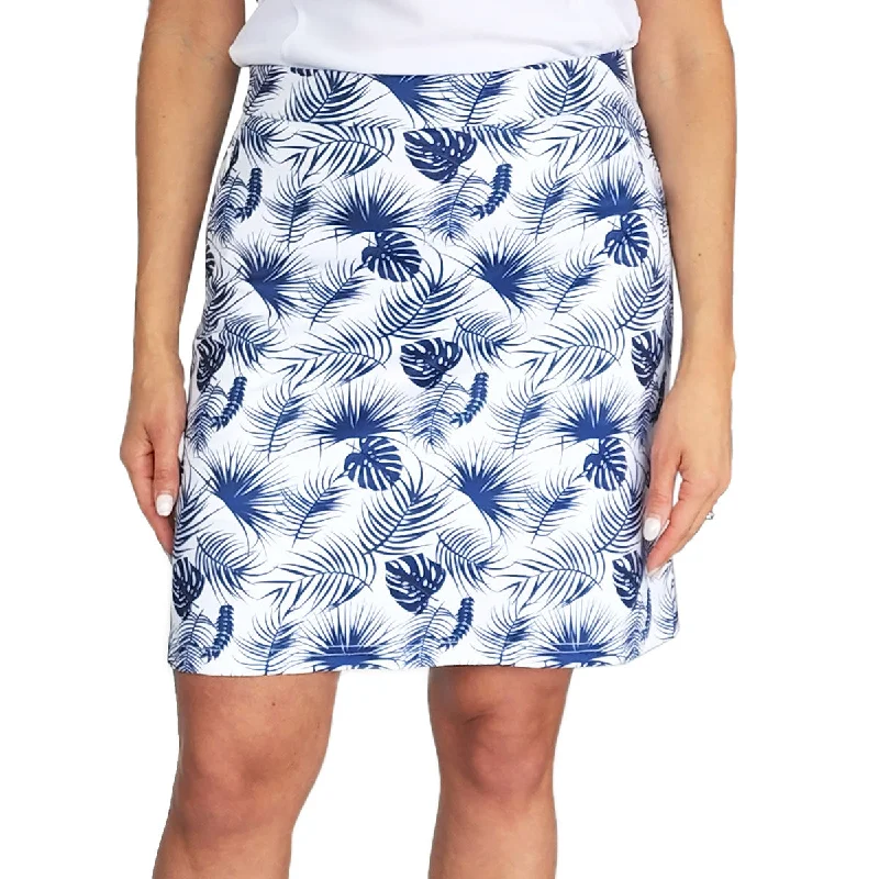 Glenmuir Women's Emeli Lightweight Stretch Performance Golf Skort - Tropical Print satin skirt smooth