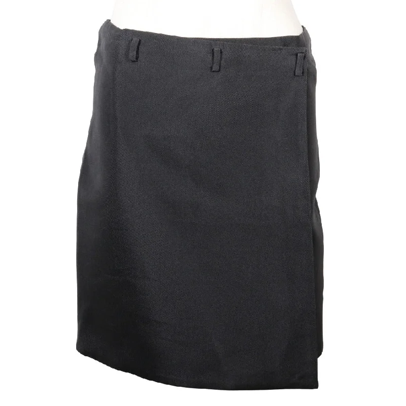 Gucci Acetate Silk Skirt Black cashmere skirt soft