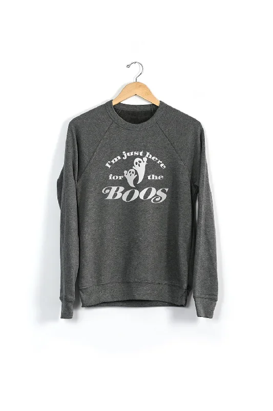 Here for the Boos Sweatshirt Hoodie with Hem Detail Decorative Unique