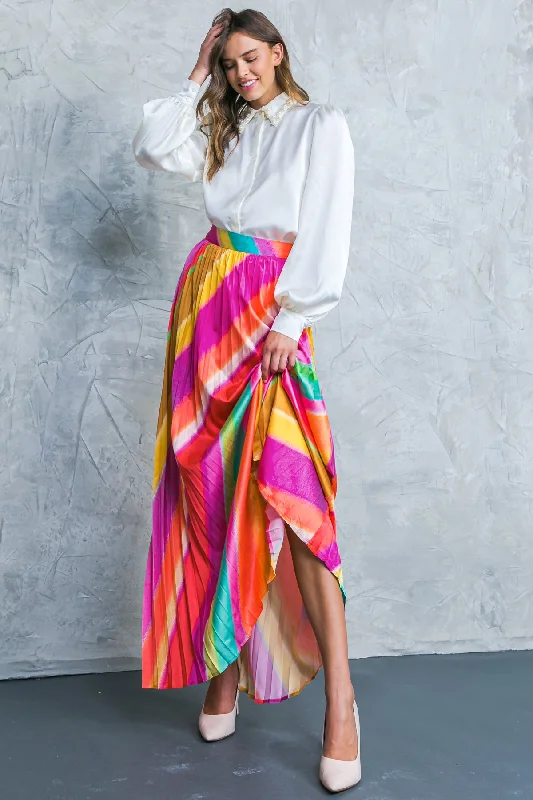DRAMATIC DREAMS WOVEN SKIRT elastic waist skirt