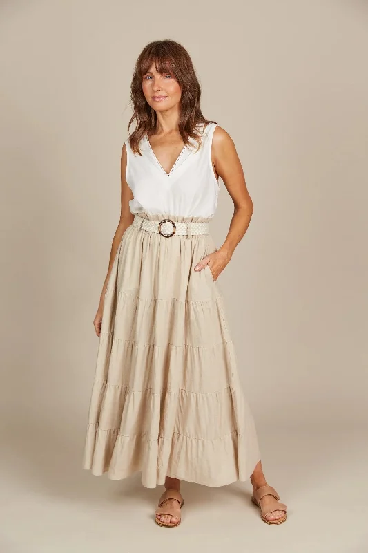 Isle Of Mine Amelie Maxi Skirt silk skirt lustrous