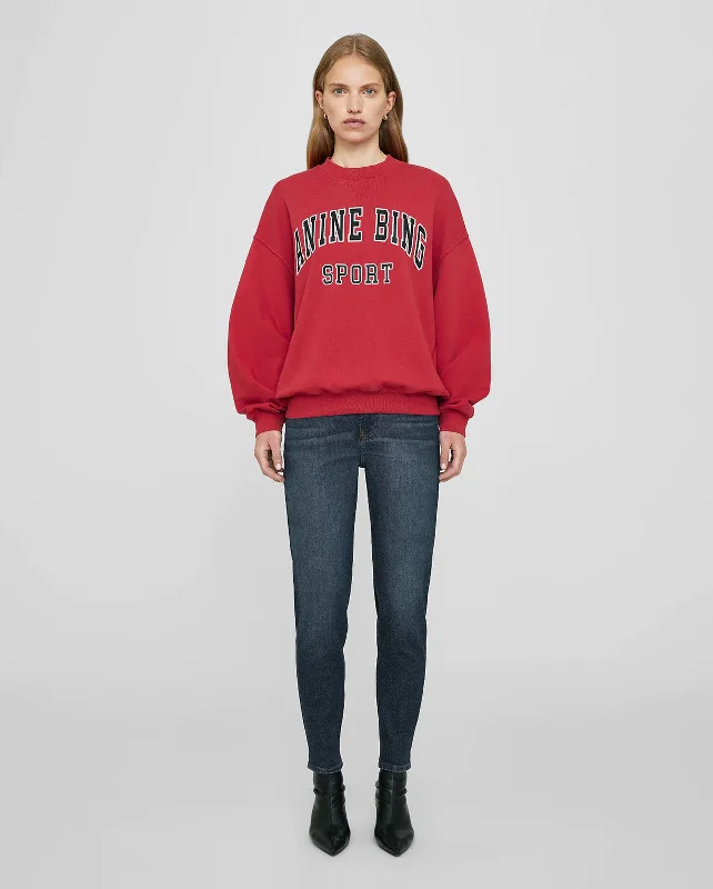 JACI SWEATSHIRT ANINE BING / RED Hoodie with Earth Tones Natural Calm