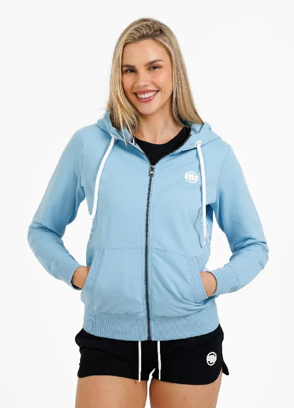 Women's zip-up hoodie French Terry La Deta Hoodie with Rhinestones Sparkly Elegant