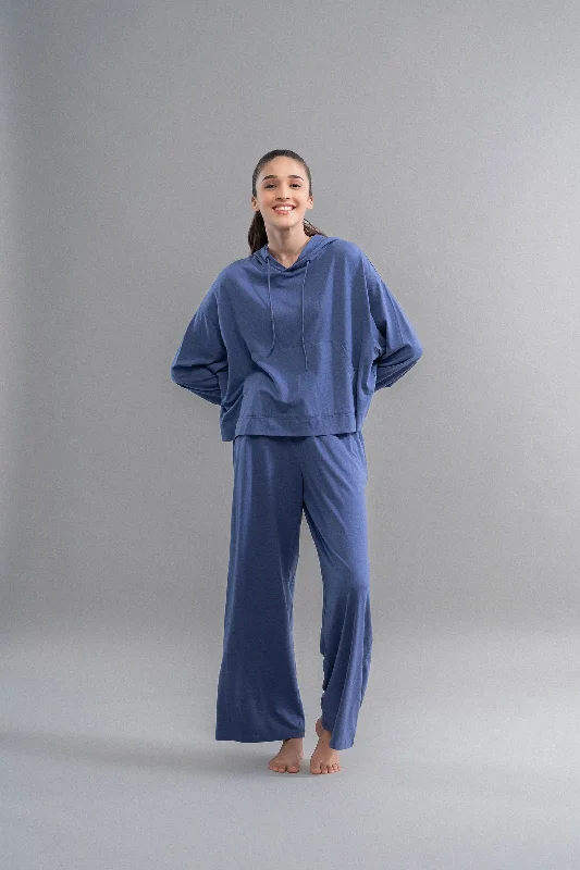 Limited Edition Luxflo® Travel Hoodie Set Hoodie with Ribbed Neckline Snug Warm