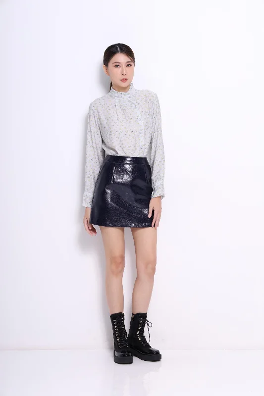 Marant Faux Leather Mini Skirt cashmere skirt rich
