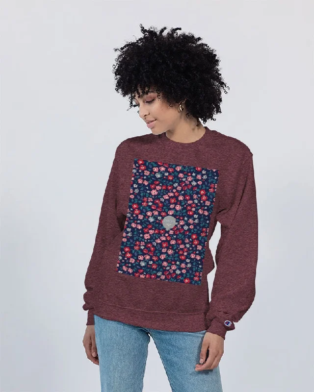 Midnight blue pretty glance. Unisex Sweatshirt | Champion Hoodie with Toggle Buttons Decorative Unique Midnight blue pretty glance. Unisex Sweatshirt | Champion Hoodie with Toggle Buttons Decorative Unique