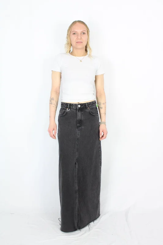 Neuw - Maxi Denim Skirt velvet skirt rich