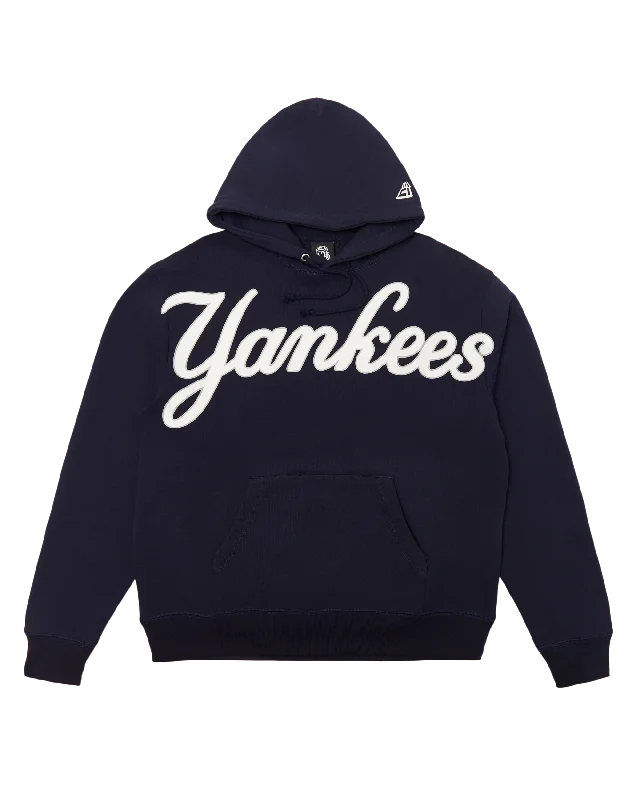 NY Yankees Heart & Mind Hoodie Hoodie with Rhinestones Sparkly Elegant