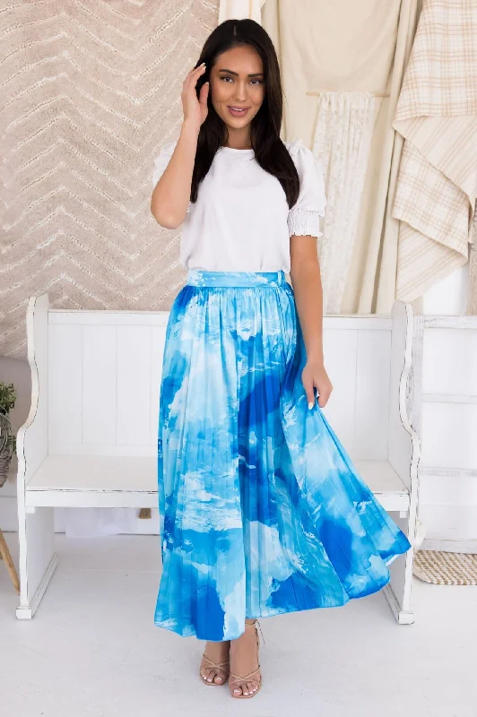 Ocean Waves Pleat Skirt lace skirt intricate