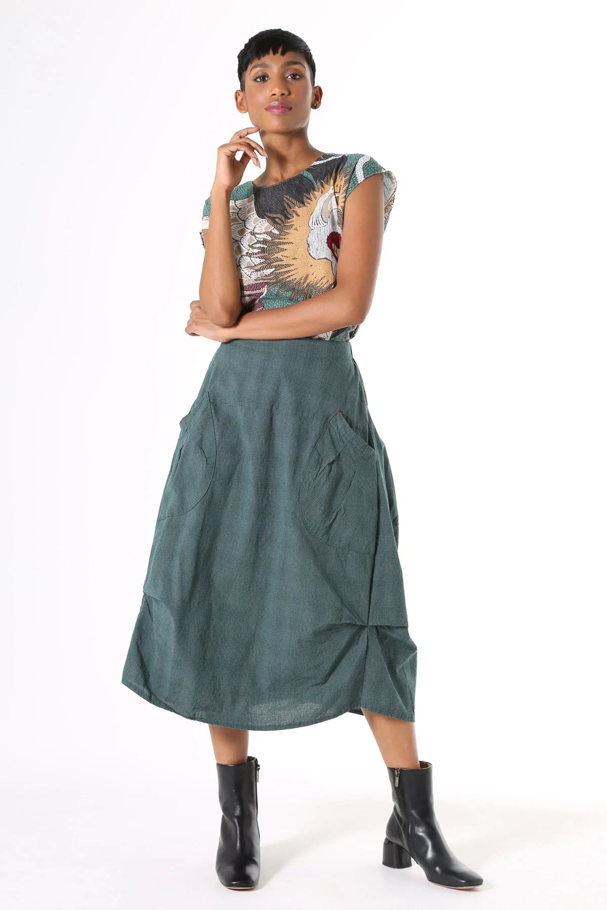ODP Milwaukee Textured Skirt wool skirt sturdy