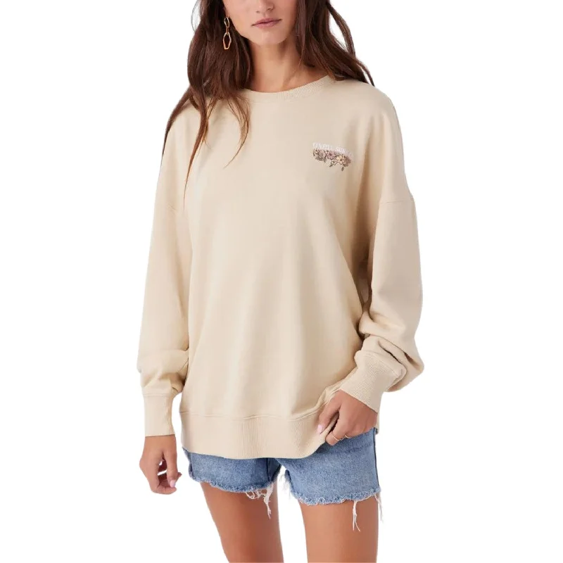 O'Neill Choice Oversized Crew Sweatshirt - Women's Hoodie with Emblem Brand Identity