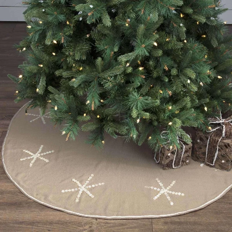 Pearlescent Christmas Tree Skirt 55 VHC Brands leather skirt bold