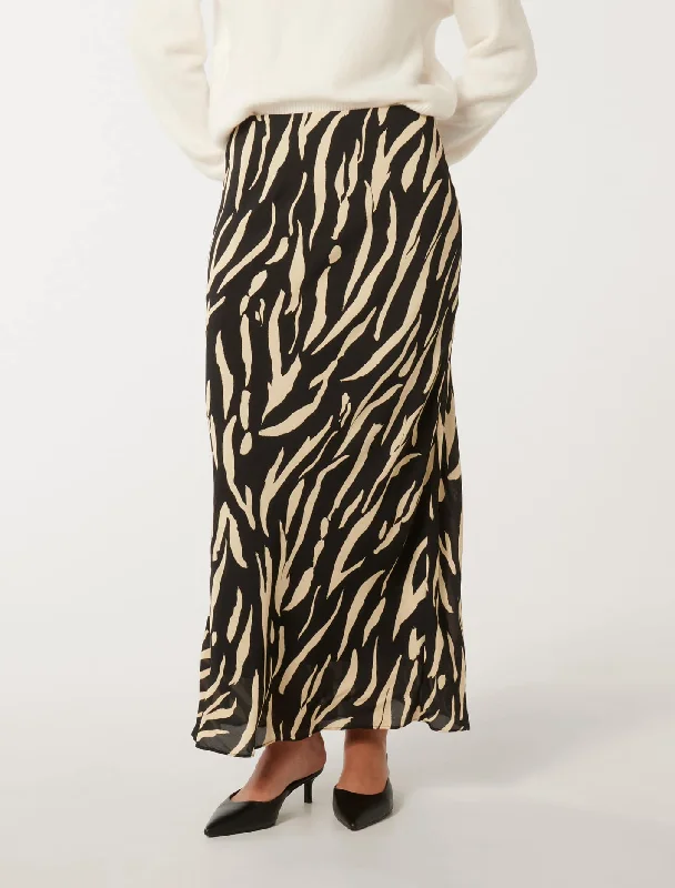 Pia Bias Midaxi Skirt silk skirt luxurious