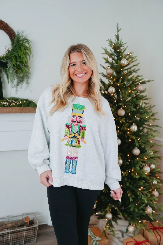 Queen of Sparkles Nutcracker Drummer Sweatshirt Hoodie with Elastic Waist Stretchable Comfortable