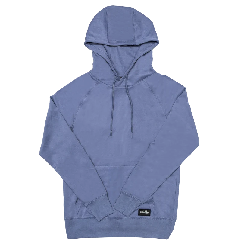 REAL Adison Sweatshirt-Denim Hoodie with Toggle Buttons Decorative Unique
