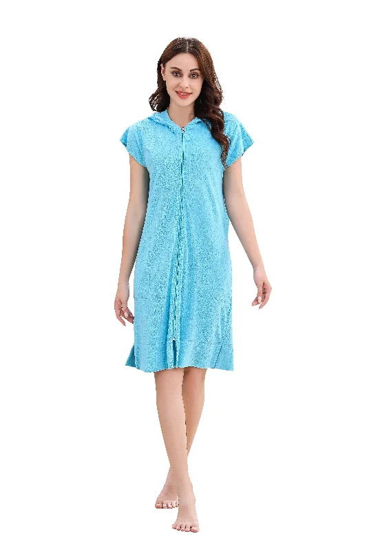 RH Women's Zip Front Duster Sweatshirt Casual Hoodie Mini Dress S-XXXL RHW4006 Hoodie with Double Zipper Versatile Adjustable RH Women's Zip Front Duster Sweatshirt Casual Hoodie Mini Dress S-XXXL RHW4006 Hoodie with Double Zipper Versatile Adjustable