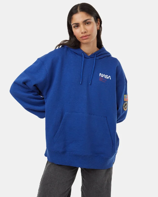 Shuttle Patch Hoodie Hooded Sweatshirt Casual Wear Street Style