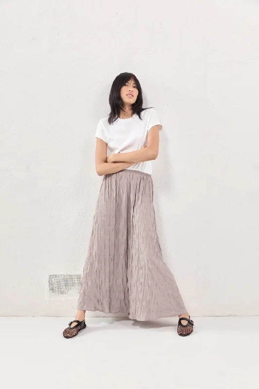 Solara Midi Skirt Smoke denim skirt casual