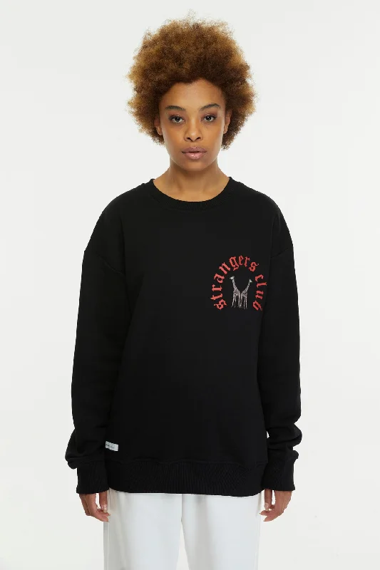 Strangers Club / Sweatshirt Hoodie with Pattern Geometric Abstract