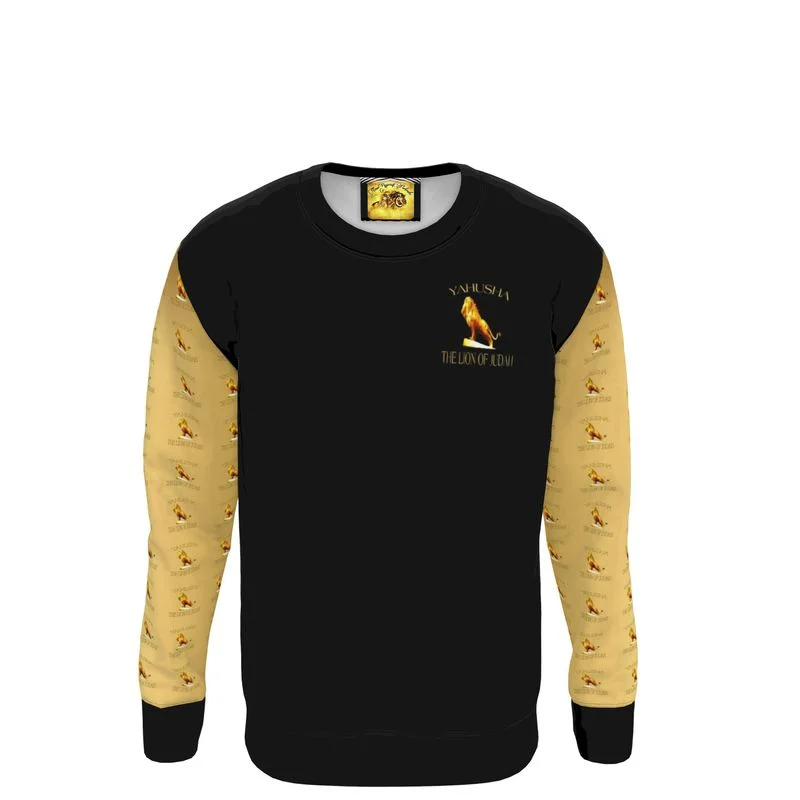 Yahusha-The Lion of Judah 01 Designer Unisex Sweatshirt Hoodie with Hem Drawcord Adjustable Customizable Yahusha-The Lion of Judah 01 Designer Unisex Sweatshirt Hoodie with Hem Drawcord Adjustable Customizable