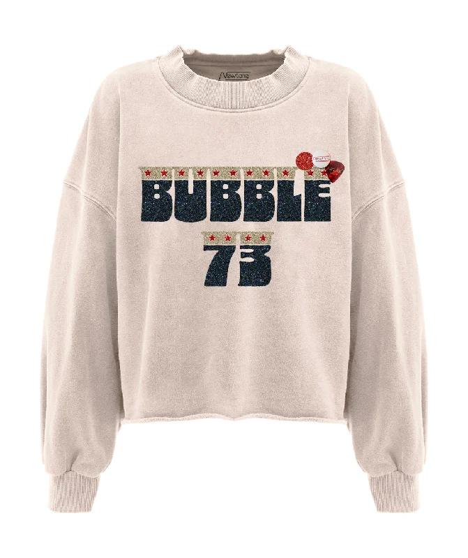 Sweatshirt crop porter whisper "BUBBLE" Hoodie with Camouflage Military Edgy