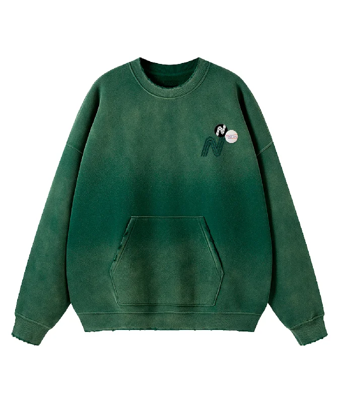 Jagger glass "TONE" hoodie Hoodie with Hem Raw Edge Edgy Unfinished