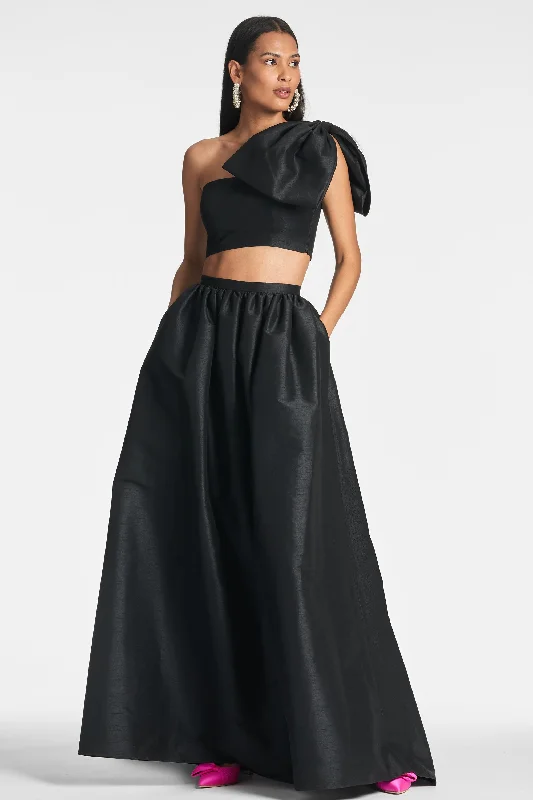 Sydney Skirt - Black leather skirt bold