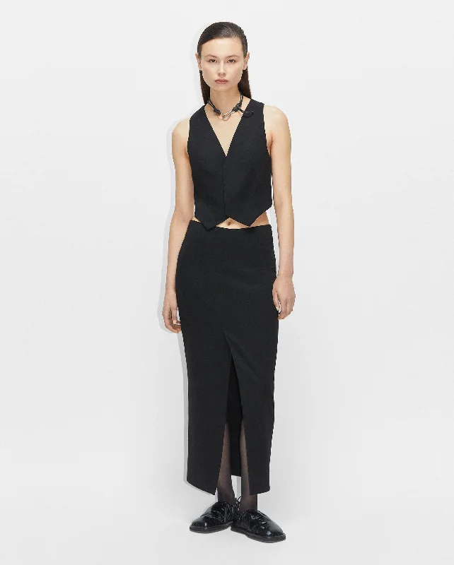 TAIL SKIRT / BLACK vintage skirt charm