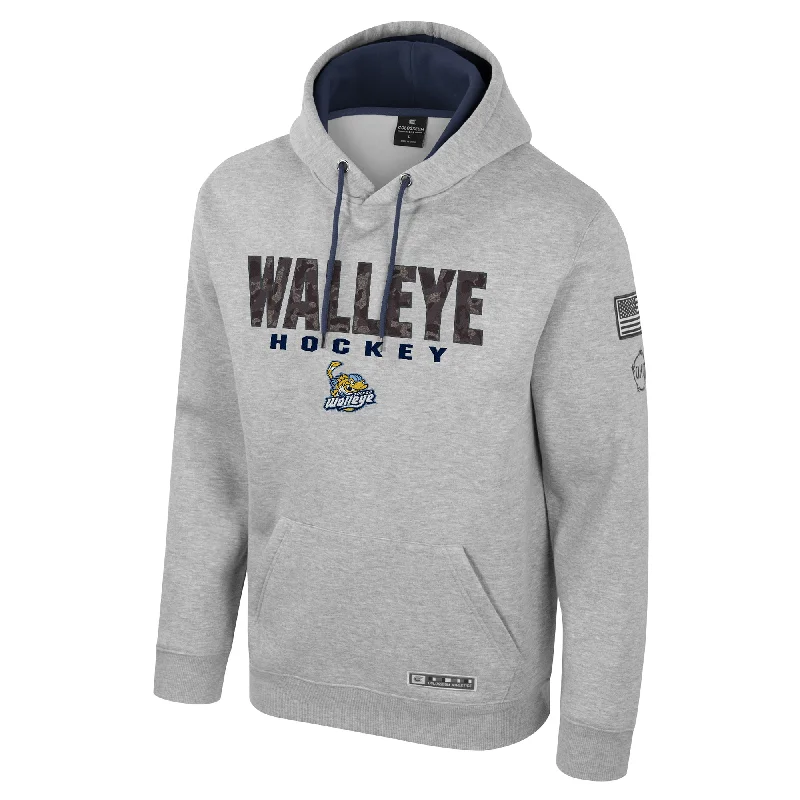 Toledo Walleye Oorah OHT Hoodie Hoodie with Rolled Sleeves Casual Relaxed