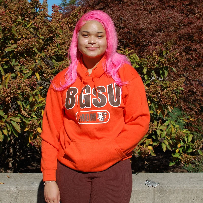 TRT BGSU Mom Hoodie Hoodie with Tied Waist Feminine Flattering