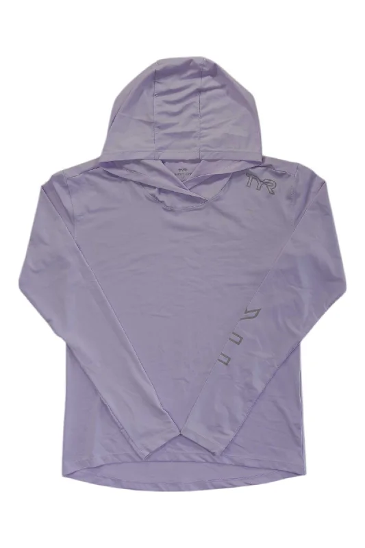 TYR Women's Sundefense Hooded Sun Shirt Hoodie with Gradient Ombre Colorful