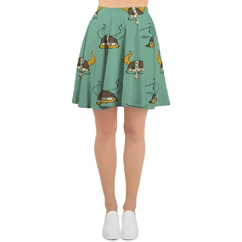Viking Helmet Women's Skirt velvet skirt sumptuous
