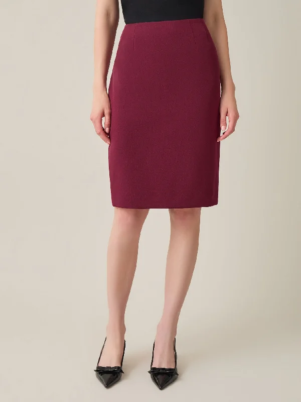 Vivien Skirt, Iconic Stretch Crepe linen skirt light