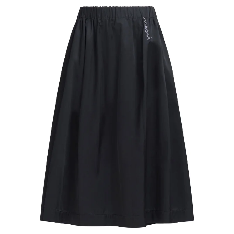 Water Repellent Midi Skirt corduroy skirt comfortable
