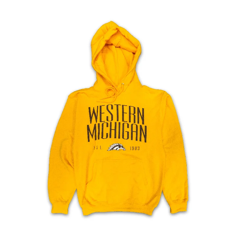 Western Michigan Modern Hoodie Hoodie with Rhinestones Sparkly Elegant