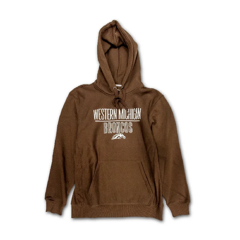 Western Michigan Broncos Super Heavyweight Hoodie Graphic Hoodie Design Print