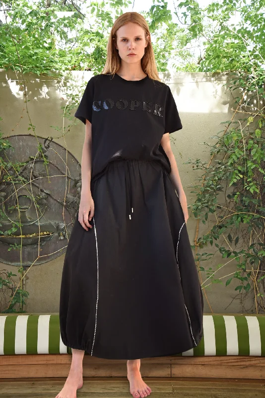 WHAT GATHERS MOST SKIRT wool skirt sturdy