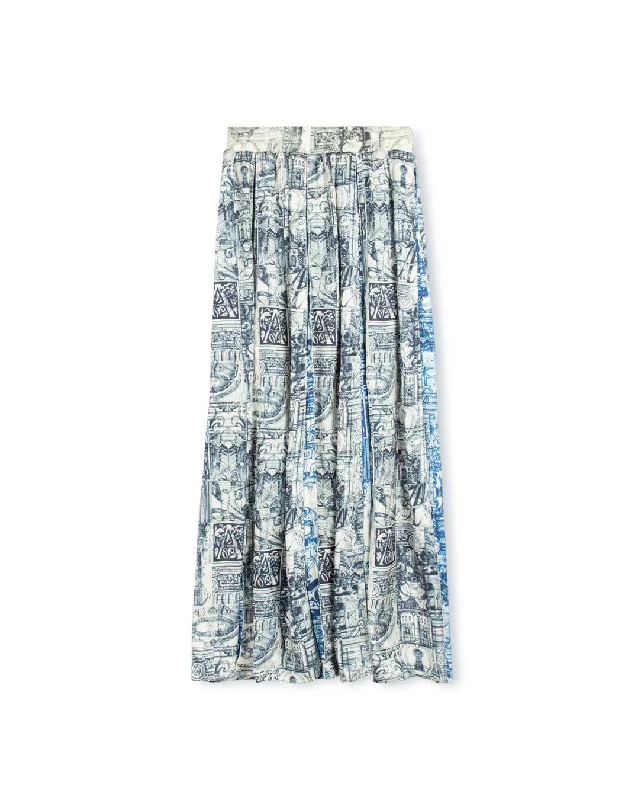Whirl Knit Waist Skirt chiffon skirt delicate