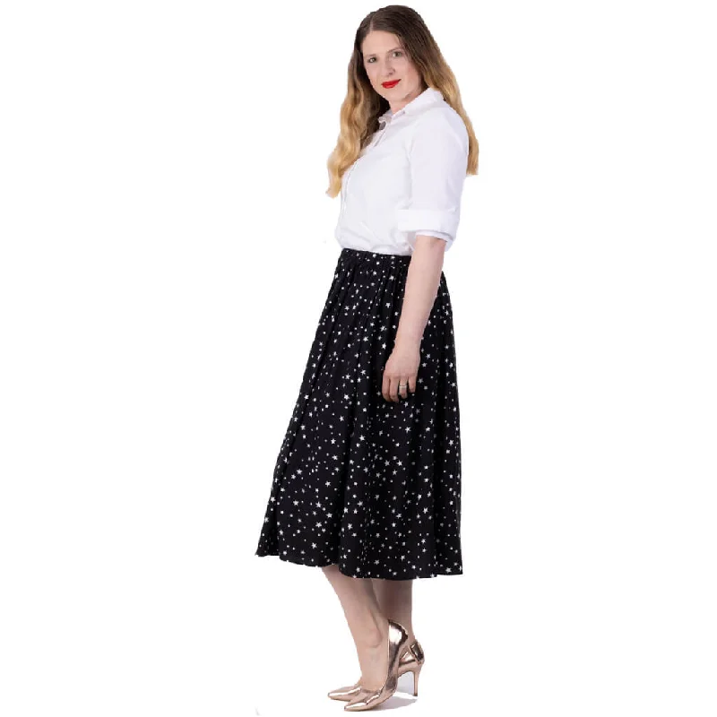 Willow Star Print Skirt cashmere skirt fine