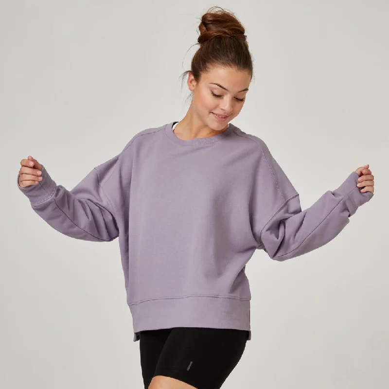 Women's Loose Fitness Sweatshirt 120 Hoodie with Cuffed Sleeves Snug Secure