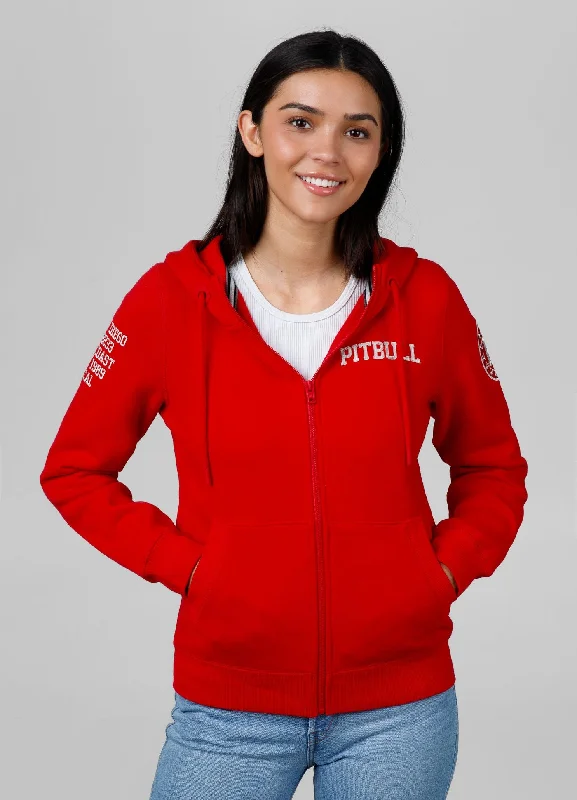 Women's zip-up hoodie French Tyrian Hoodie with Side Slits Relaxed Casual