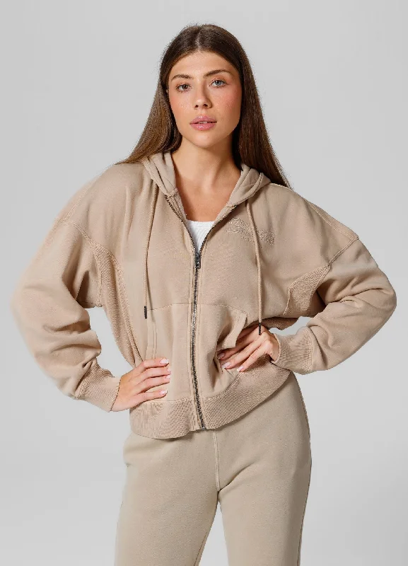 Women's zip-up hoodie Washed Manzanita II Hoodie with Button Placket Classic Preppy