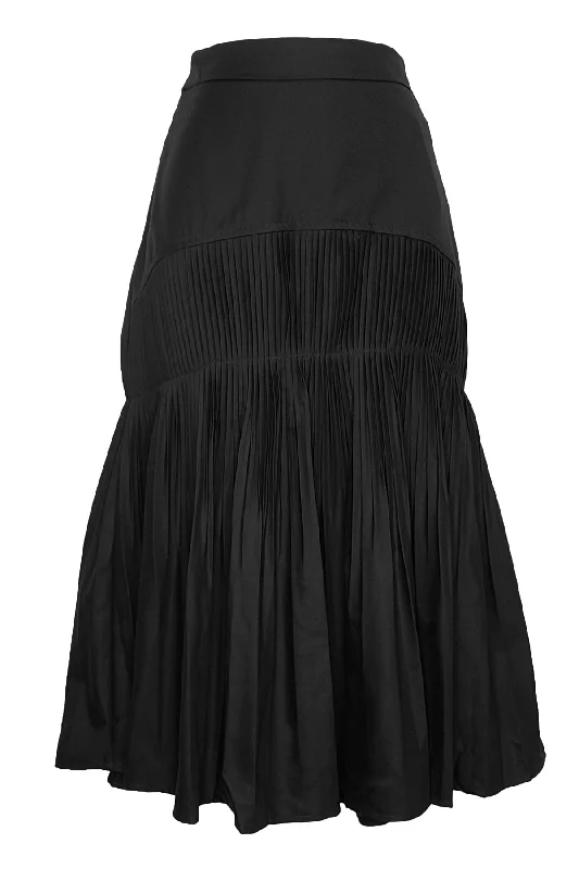 X7233 SKIRT (BLK, KHAKI) denim skirt trendy