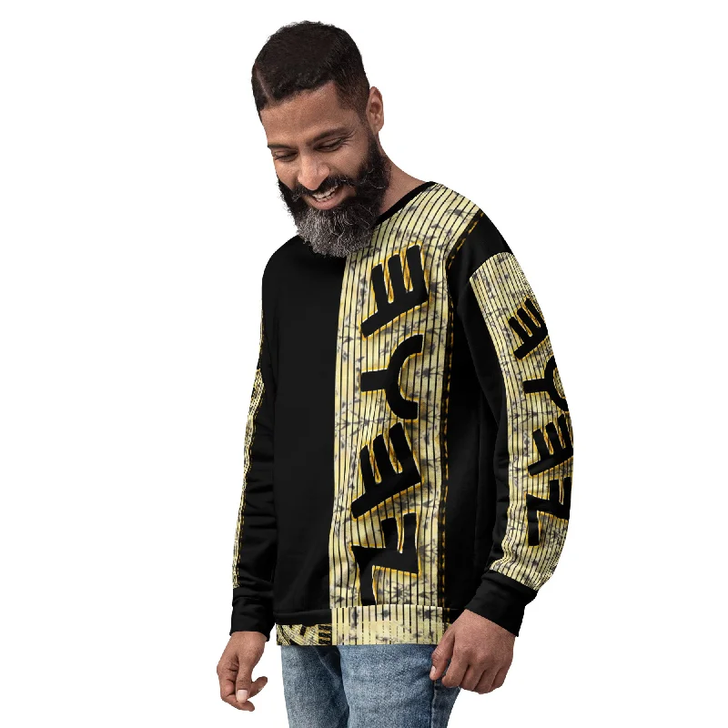 Yahuah Logo 03 - Black Designer Unisex Sweatshirt Hoodie with Raglan Sleeves Sporty Comfortable Yahuah Logo 03 - Black Designer Unisex Sweatshirt Hoodie with Raglan Sleeves Sporty Comfortable